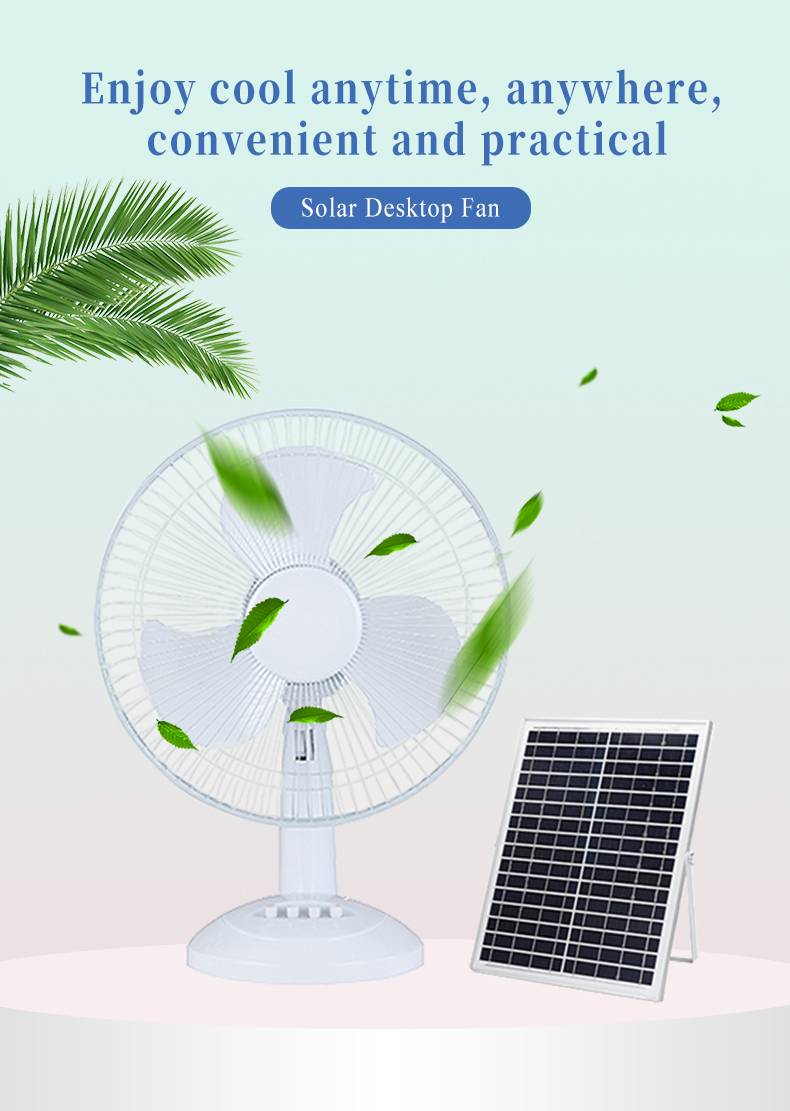 free delivery solar powered fan controllight from China for house