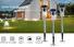 wireless bright solar garden lights pole lamp for landing spot