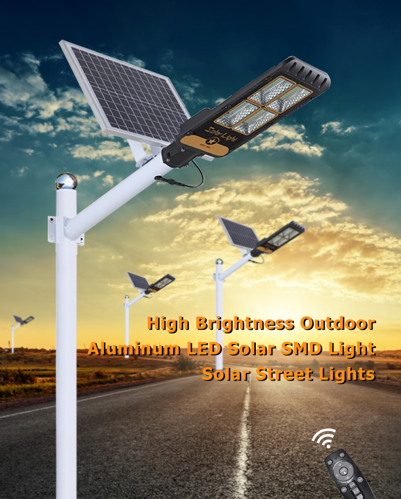 wall mounting solar street lighting system energy-saving sensor remote control for patio-1