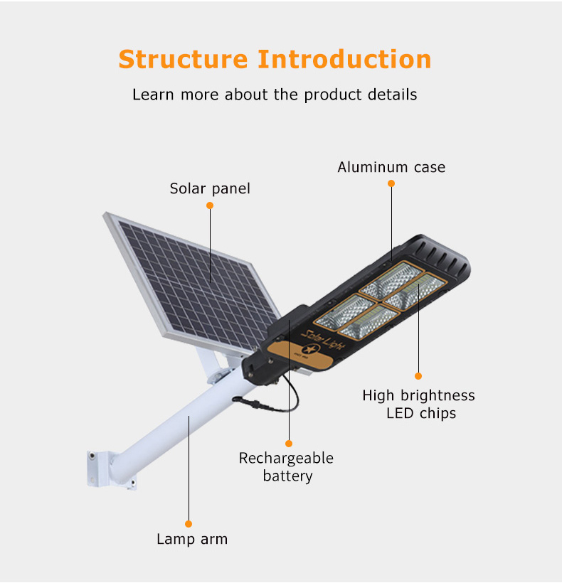 wall mounting solar street lighting system energy-saving sensor remote control for patio-3