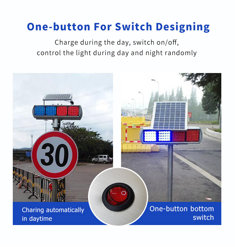 Blinking LED Solar Lights Road Safety Traffic Warning Light - China Warning  Light, Traffic Light