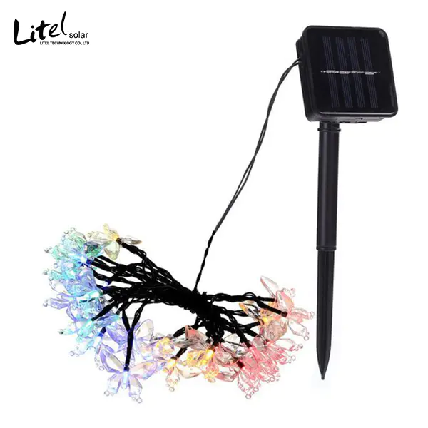 Solar Christmas String butterfly Lights Outdoor for Garden Fence Patio Yard Christmas Tree, Lawn, Patio, Party Decoration
