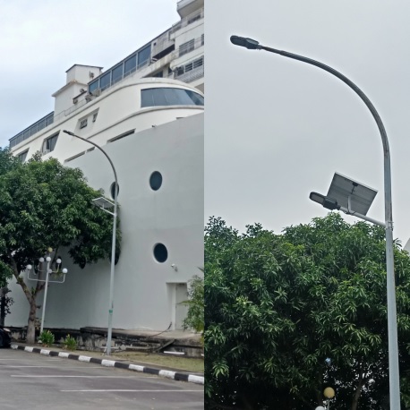 Luz solar de rua substitui luz de rua LED para projeto na Indonésia