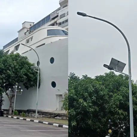 Solar street light replaces led street light  for project in Indonesia