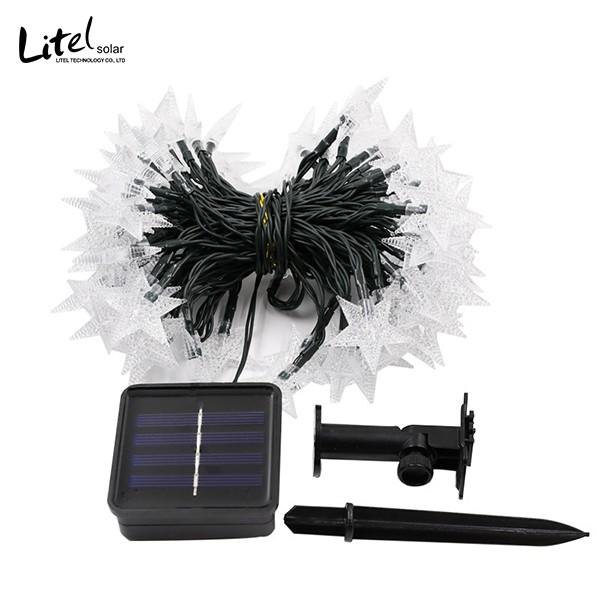 100 LED 12m Star Solar String Luzes ao ar livre Decorativo com 8 modos de iluminação
