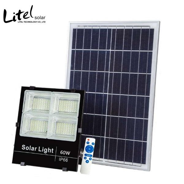 25w 40w 60w 100w 200w Solar Security LED Floodlight for Yard, Garden, Street, Parking Lot