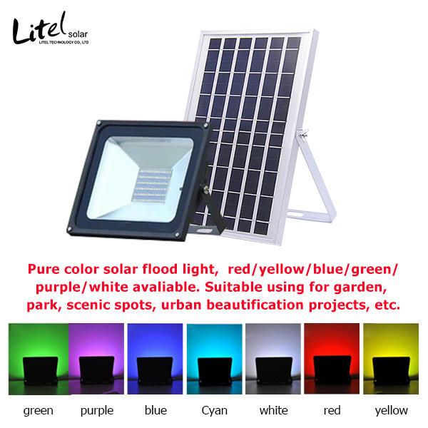 colors solar flood lights with remote controller, customize acceptable