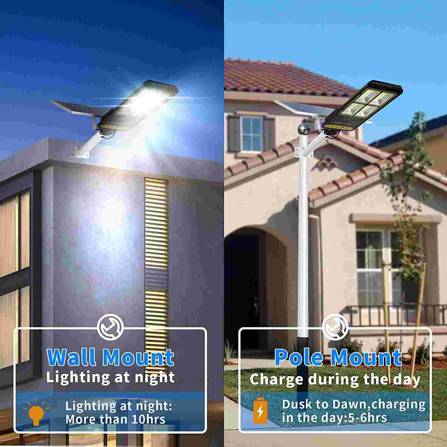 dim solar powered street lights residential energy-saving easy installation for workshop