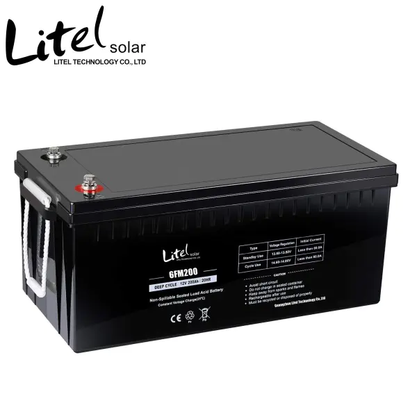 Solar System Battery Sealed Deep Cycle VRLA Gel Storage Batteries AGM front terminal