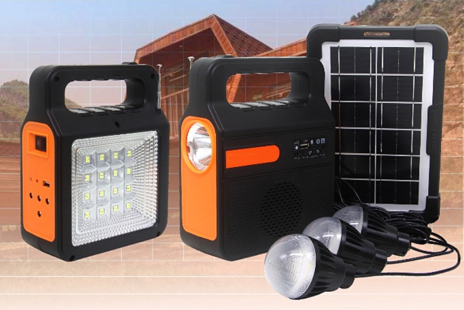 Portable Solar Generator Lighting Kit For Outdoor Camping Home Emergency