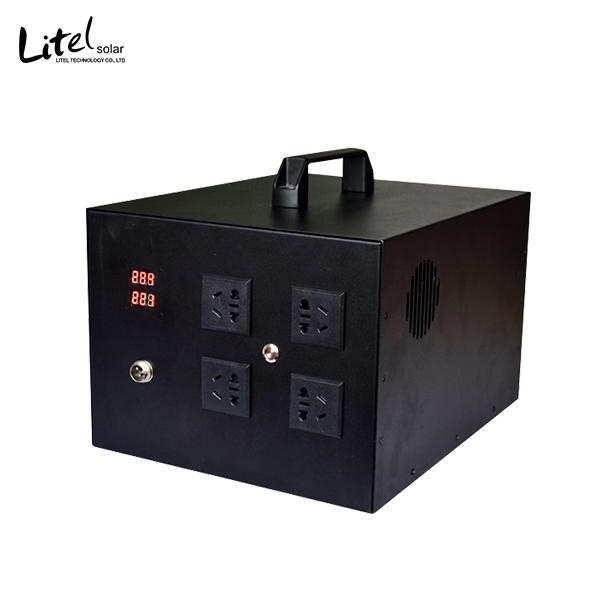 12V or 24V 1080Wh Battery Pack with 110/220V AC Outlets Solar Battery Generator for Outdoor Camping RV