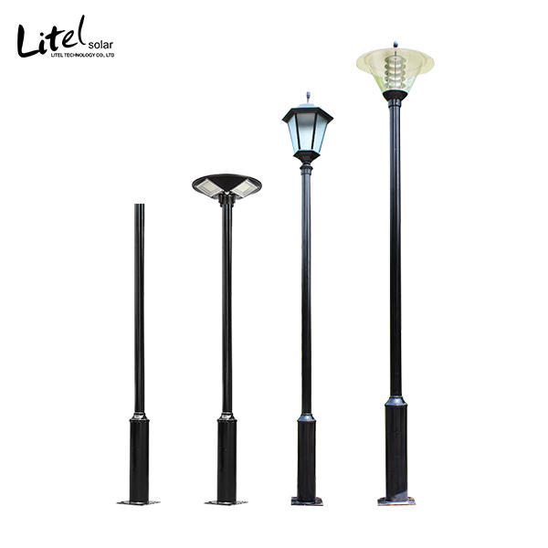 2m 3m 4m Galvanized garden Light Poles Q235 Stainless Steel Lamp Post
