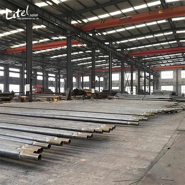 TAPERED ROUND STEEL SECTIONAL STEEL POLES