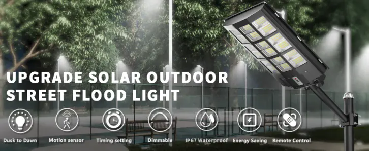 Wide Angle Solar Street Lights Outdoor