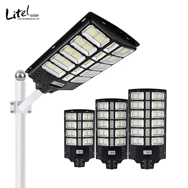 Solar Street Lights Outdoor Waterproof Dusk to Dawn with Motion Sensor and Remote Control for Parking Lot