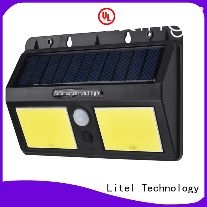 Litel Technology flickering solar panel garden lights wall for landing spot