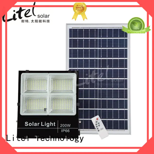 durable solar powered led flood light bulk production for garage Litel Technology