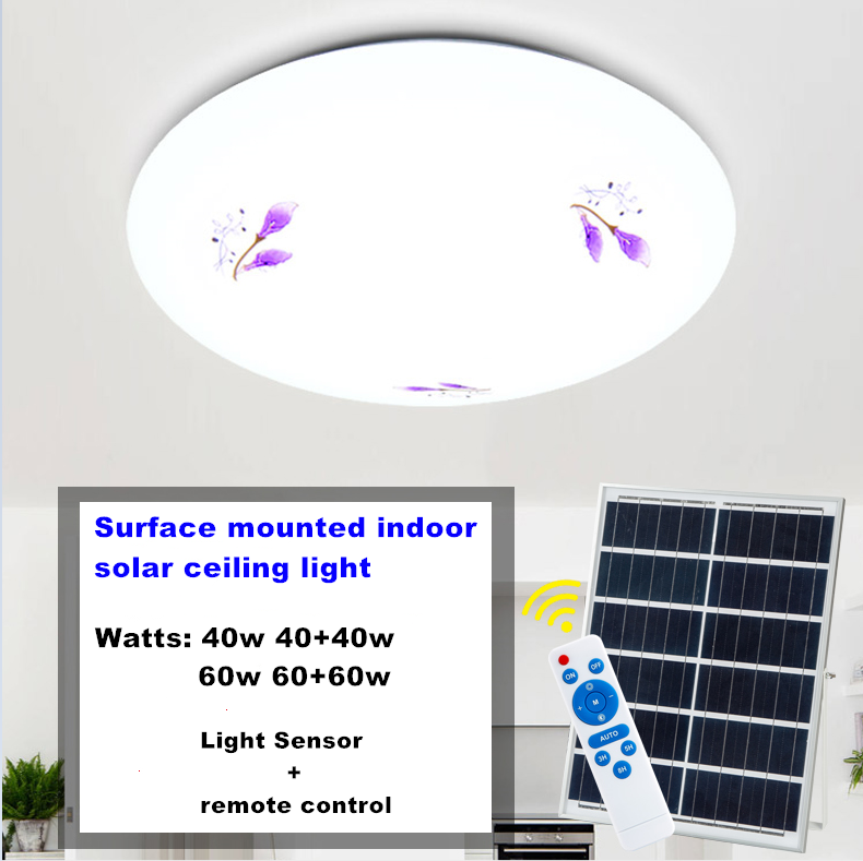 hot sale solar powered ceiling light energy-saving bulk production for alert-1