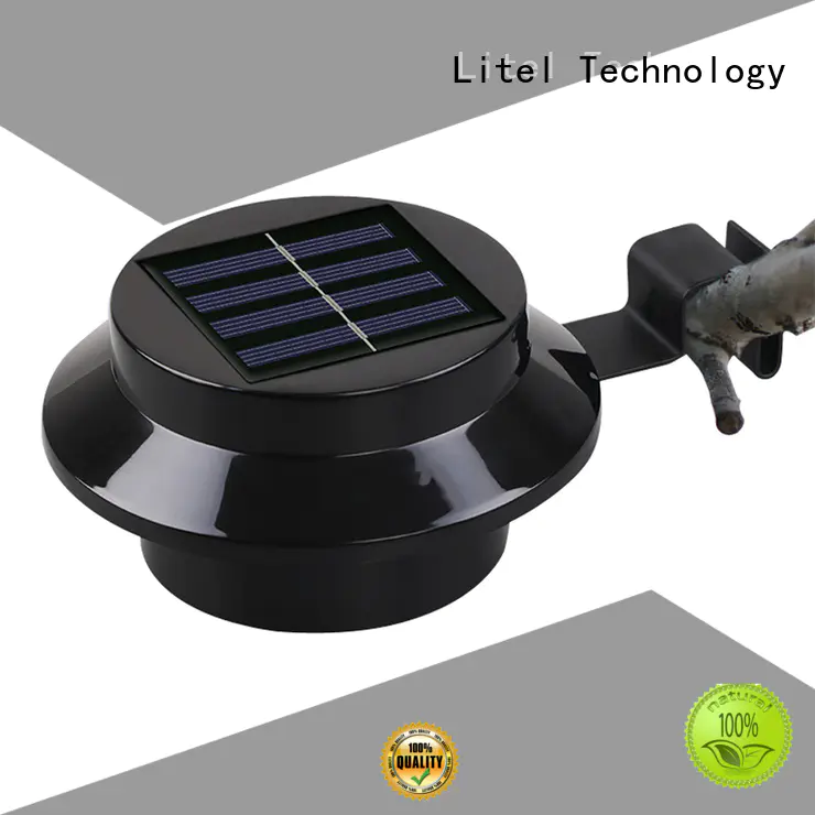 Litel Technology wireless solar garden flood lights sensor for lawn