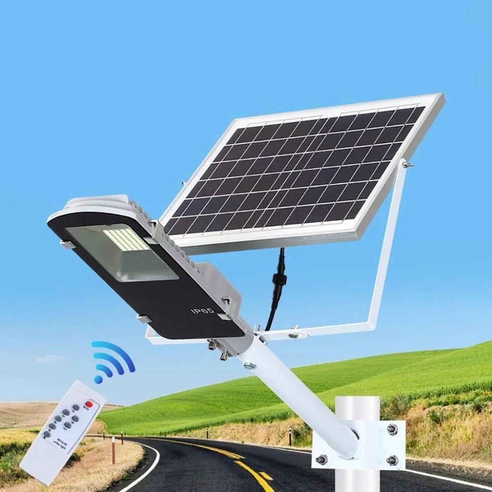 IP65 10W 20W 30W 50W 70W 100W 120W 150W 200w Lichtsensor und Fernbedienung Solar LED Straßenleuchte-1
