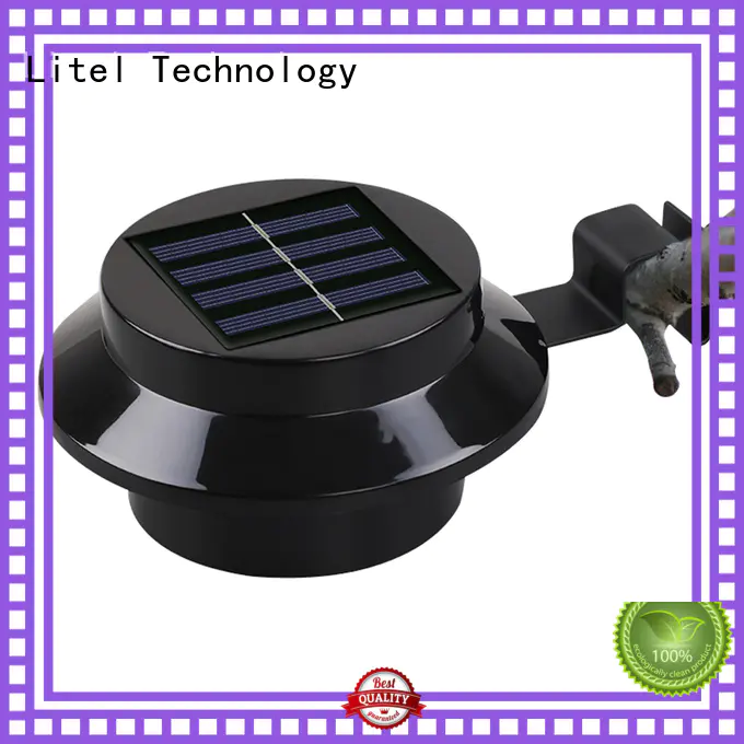 Litel Technology microware solar garden wall lights motion for lawn