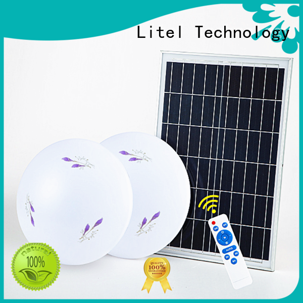 Litel Technology low cost solar powered ceiling light bulk production for alert