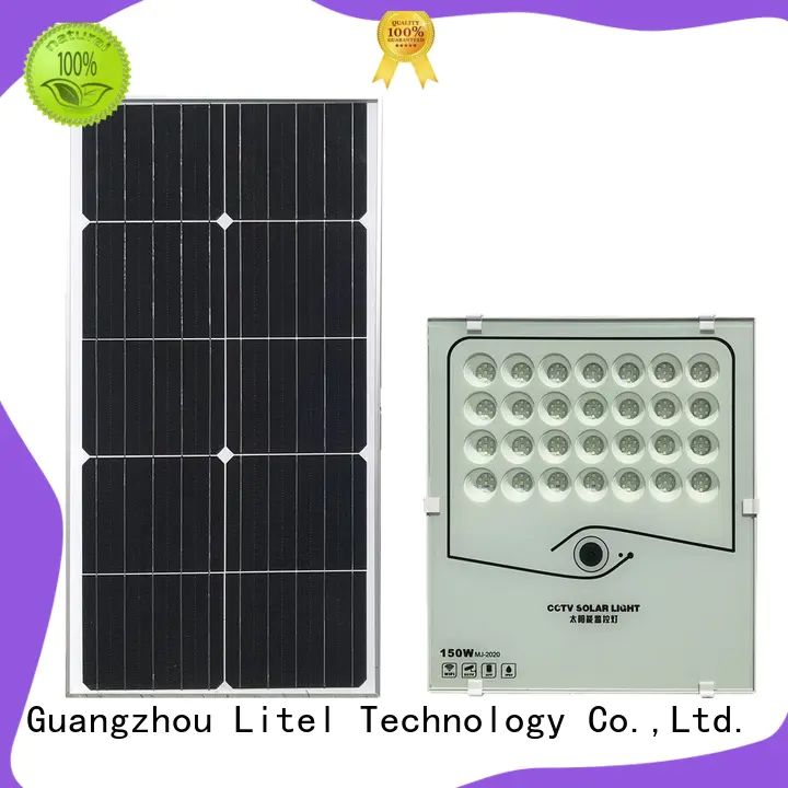 Litel Technology best quality high power solar led flood light remote control for barn
