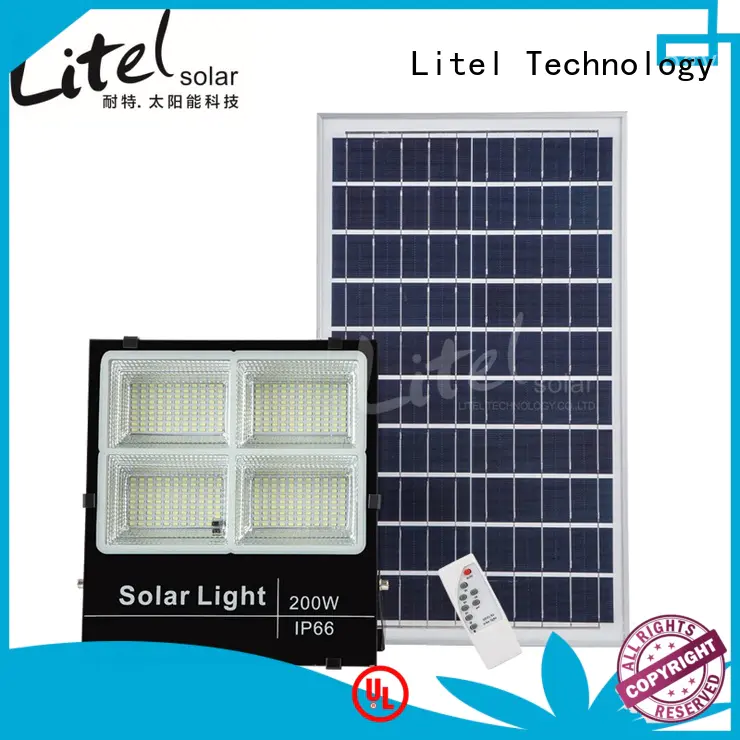 low cost solar flood lights bulk production for barn Litel Technology