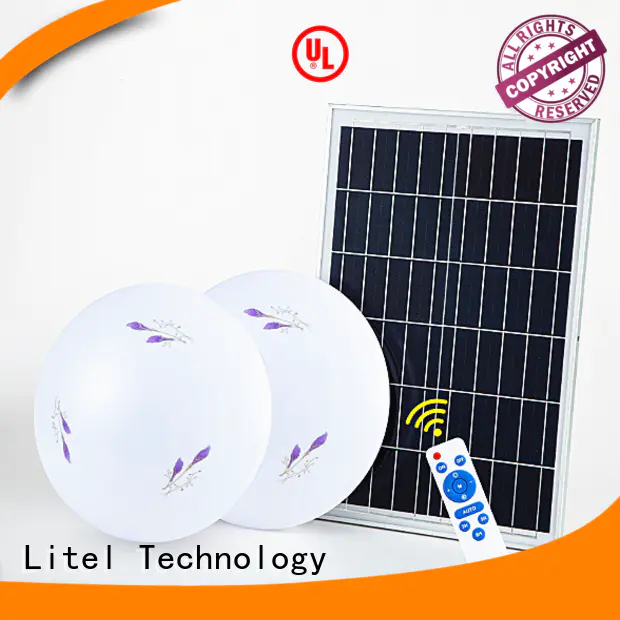 Litel Technology low cost solar ceiling light OBM for warning