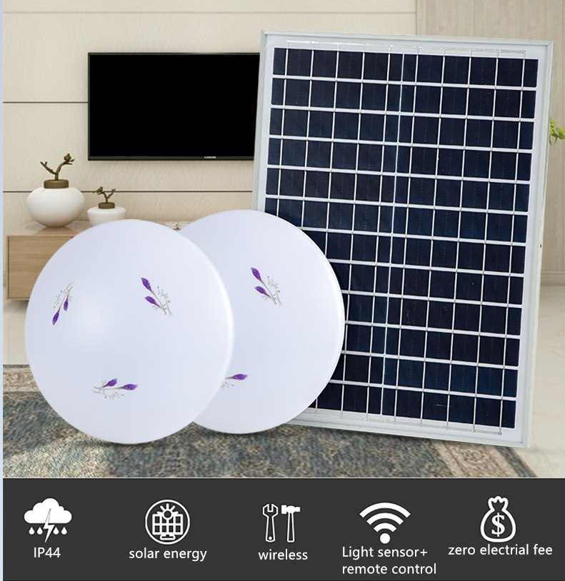 hot sale solar powered ceiling light energy-saving bulk production for alert-2