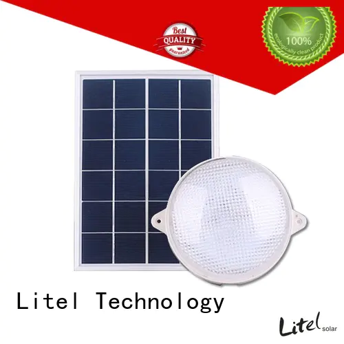Litel Technology low cost solar powered ceiling light for warning