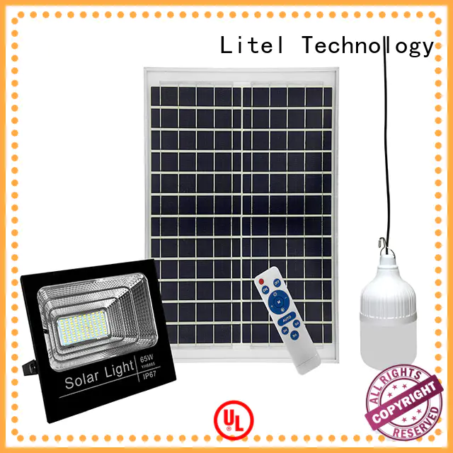 best solar powered flood light remote control for warehouse Litel Technology